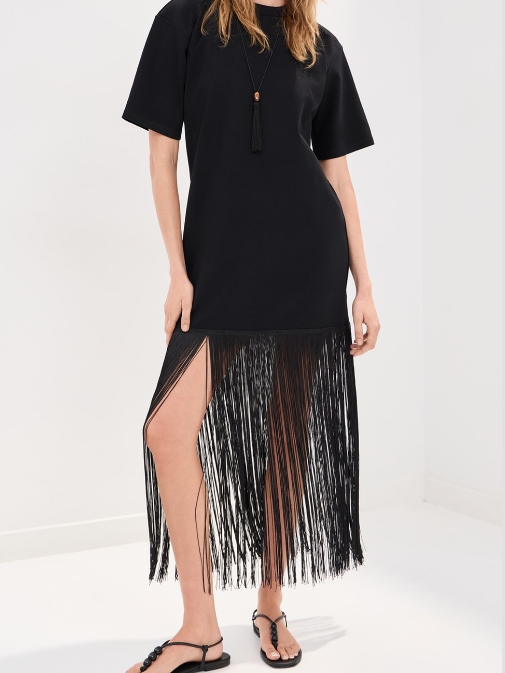 Le Bop Nico Fringe Dress Black M